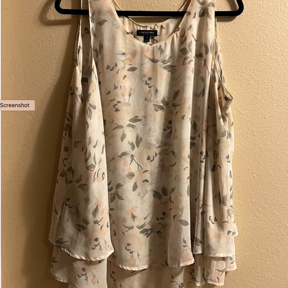 Sleeveless Vneck Swing Double Layer